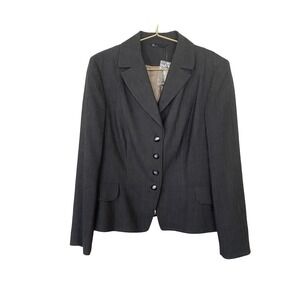 BHS Grey Women's Blazer Jacket Size 10 Bloomsbury Collection NWT Office Siren
